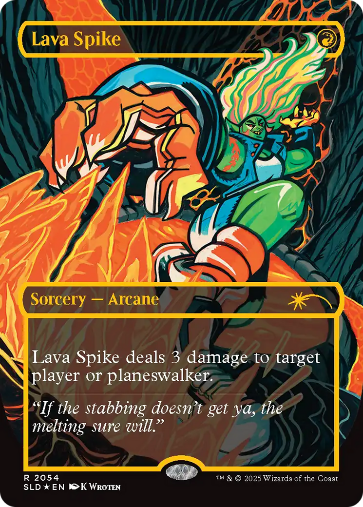 Lava Spike (2054) (Raised Foil) [Secret Lair Drop Series] | Gam3 Escape