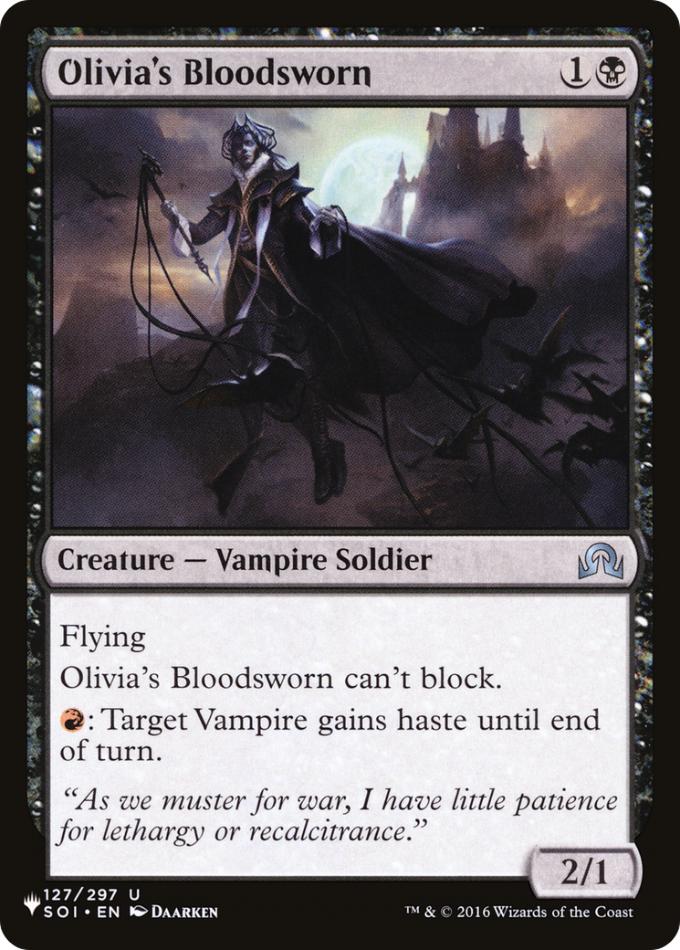 Olivia's Bloodsworn [The List Reprints] | Gam3 Escape