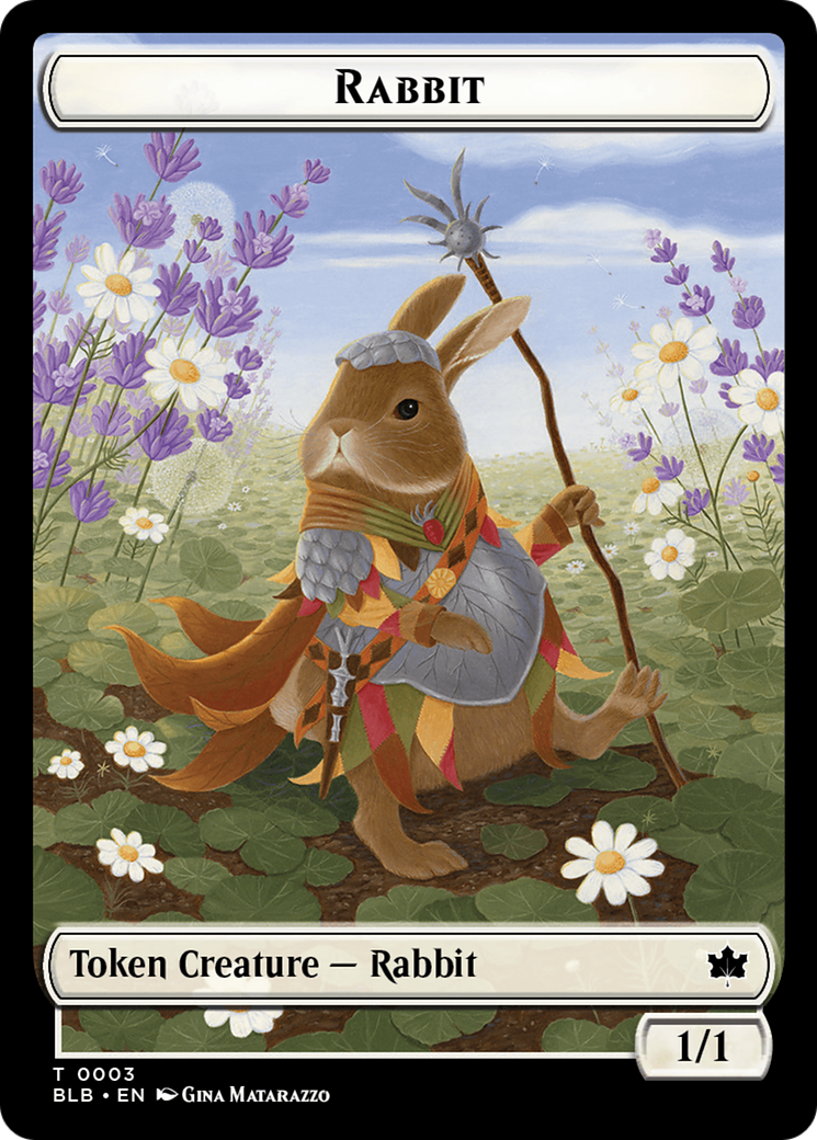 Rabbit // Fish Double-Sided Token [Bloomburrow Tokens] | Gam3 Escape