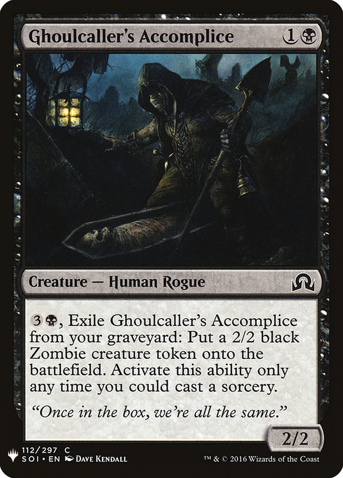 Ghoulcaller's Accomplice [Mystery Booster] | Gam3 Escape