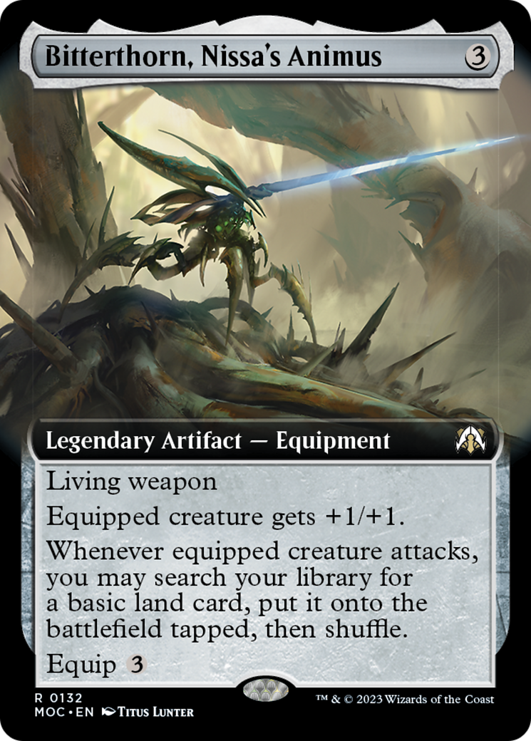 Bitterthorn, Nissa's Animus (Extended Art) [March of the Machine Commander] | Gam3 Escape