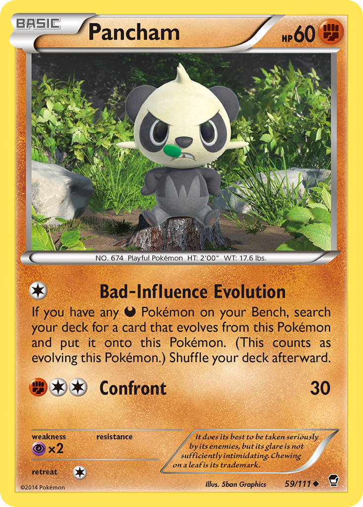 Pancham (59/111) [XY: Furious Fists] | Gam3 Escape