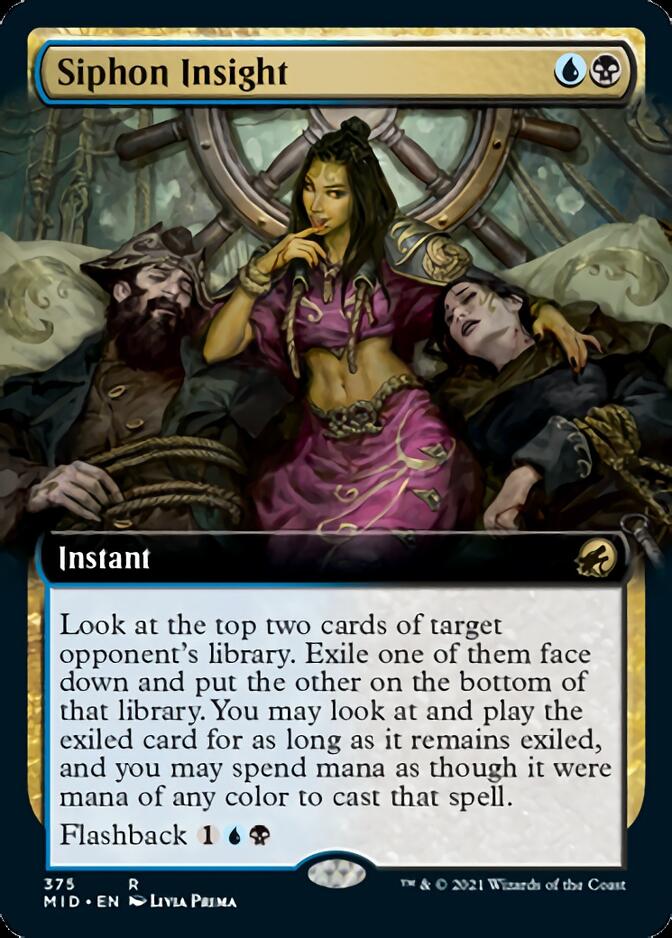 Siphon Insight (Extended Art) [Innistrad: Midnight Hunt] | Gam3 Escape
