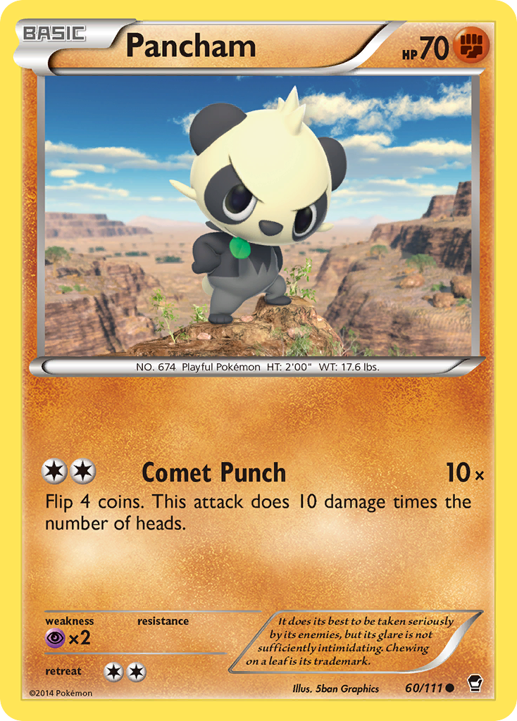 Pancham (60/111) [XY: Furious Fists] | Gam3 Escape