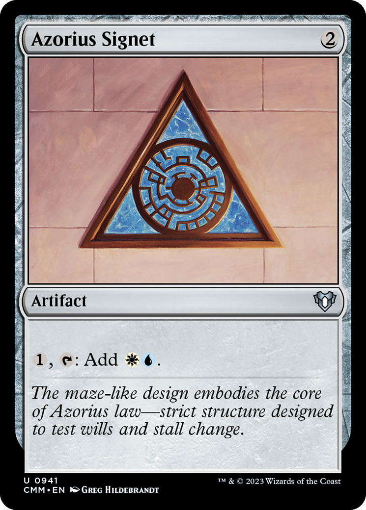 Azorius Signet [Commander Masters] | Gam3 Escape