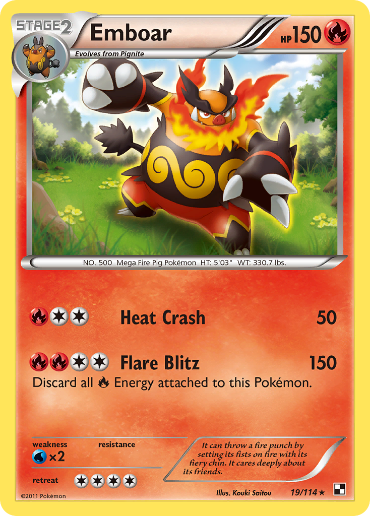 Emboar (19/114) [Black & White: Base Set] | Gam3 Escape
