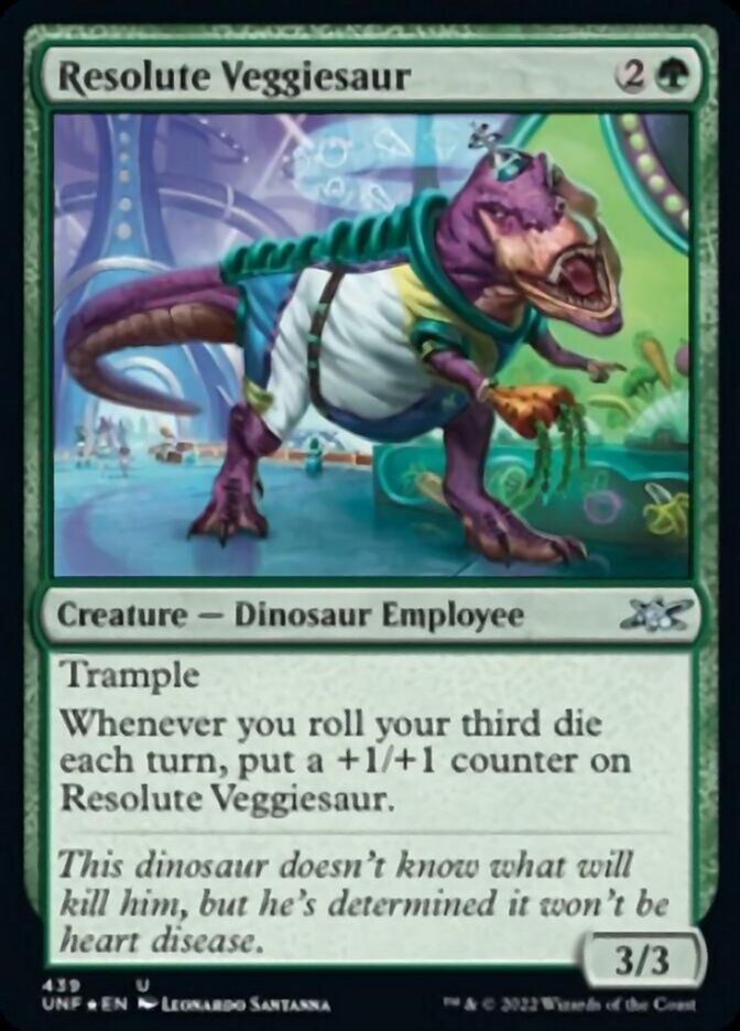 Resolute Veggiesaur (Galaxy Foil) [Unfinity] | Gam3 Escape