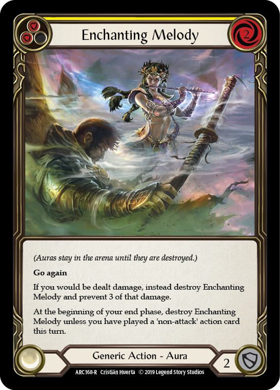 Enchanting Melody (Yellow) [ARC168-R] (Arcane Rising)  1st Edition Rainbow Foil | Gam3 Escape