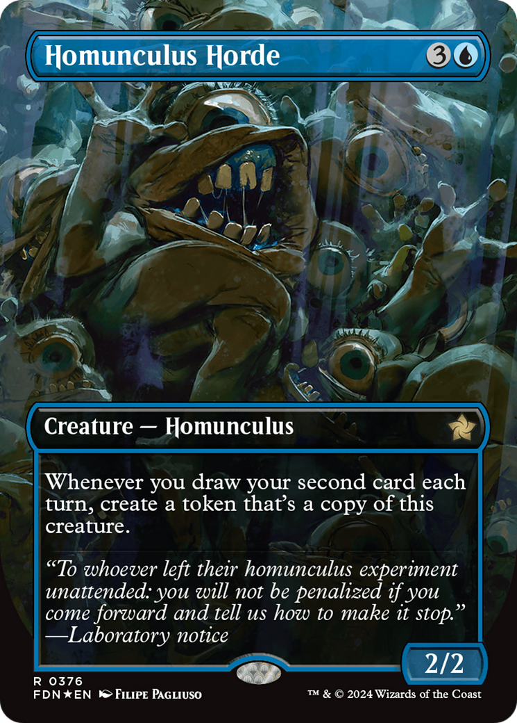 Homunculus Horde (Borderless) (Mana Foil) [Foundations] | Gam3 Escape