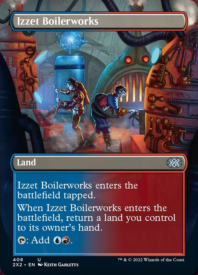 Izzet Boilerworks (Borderless Alternate Art) [Double Masters 2022] | Gam3 Escape