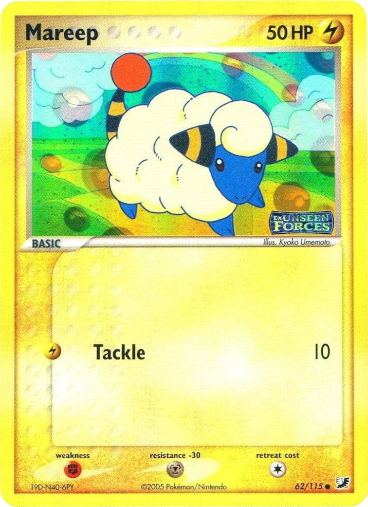 Mareep (62/115) (Stamped) [EX: Unseen Forces] | Gam3 Escape