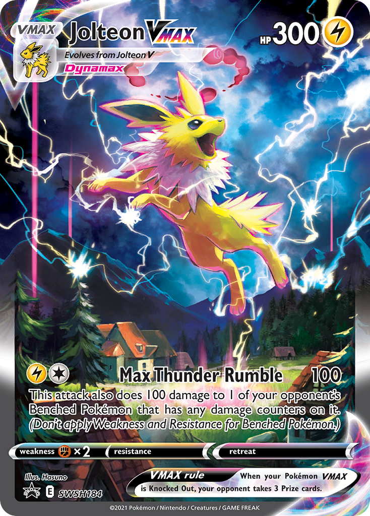 Jolteon VMAX (SWSH184) (Jumbo Card) [Sword & Shield: Black Star Promos] | Gam3 Escape