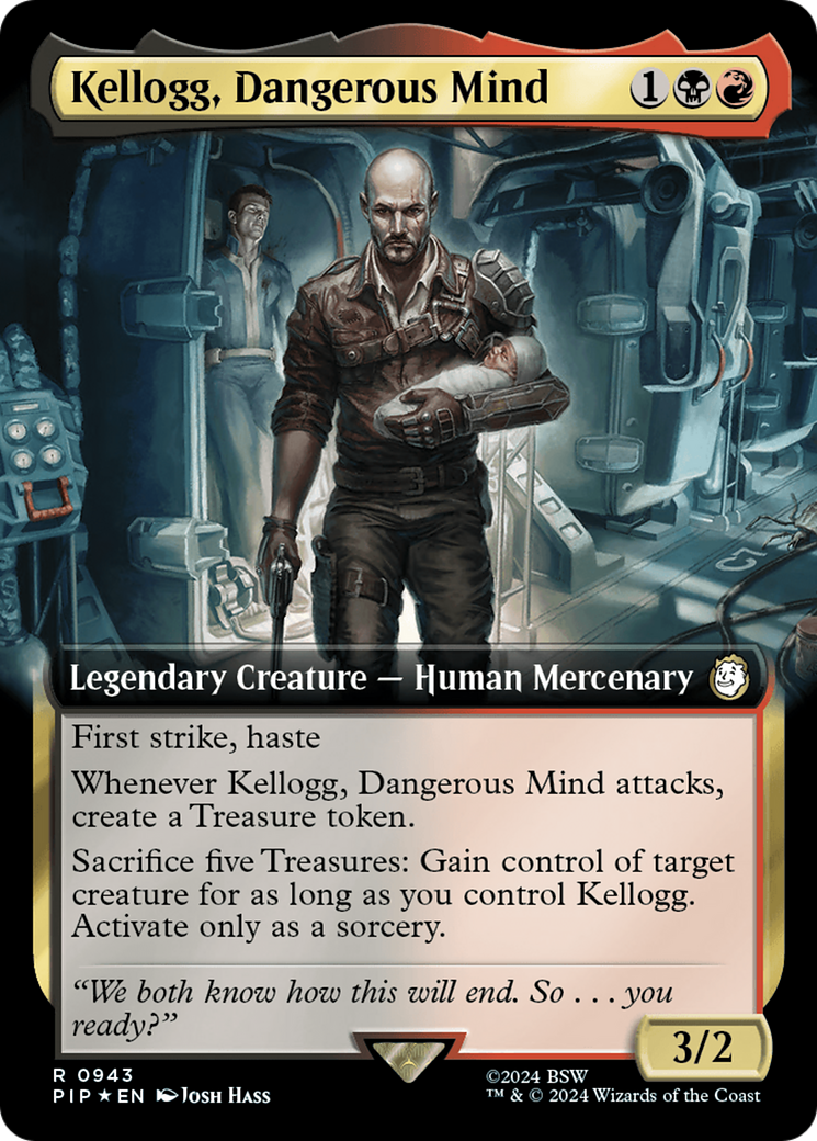 Kellogg, Dangerous Mind (Extended Art) (Surge Foil) [Fallout] | Gam3 Escape