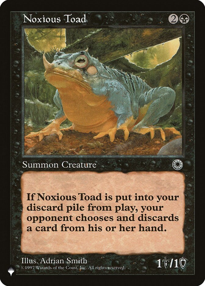 Noxious Toad [The List] | Gam3 Escape