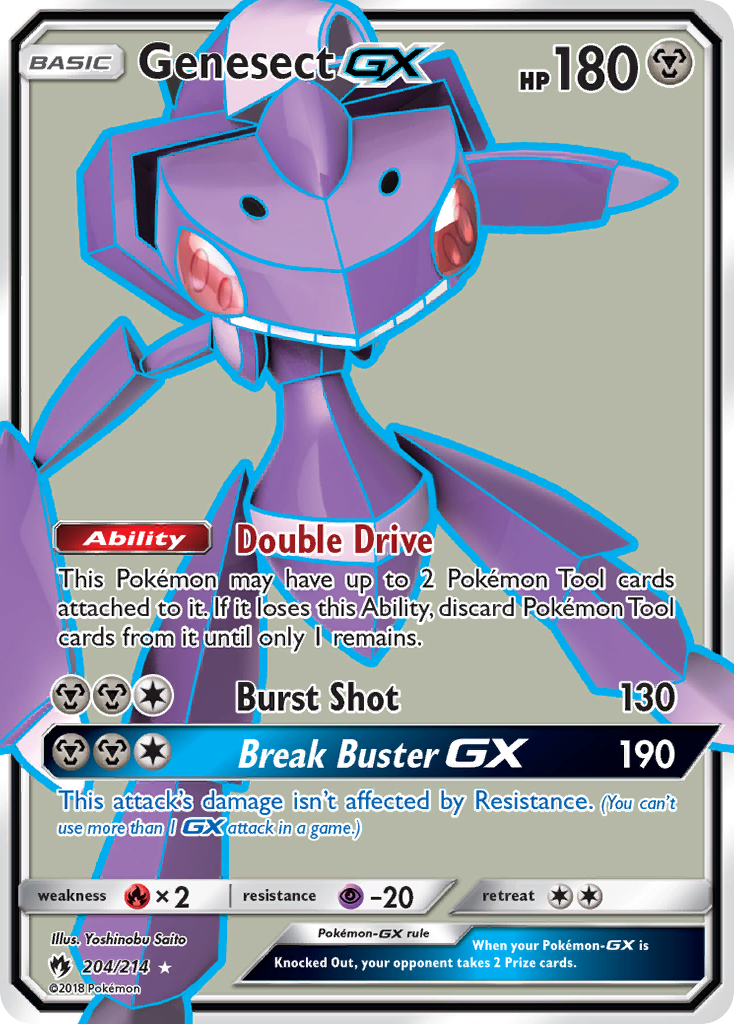 Genesect GX (204/214) [Sun & Moon: Lost Thunder] | Gam3 Escape