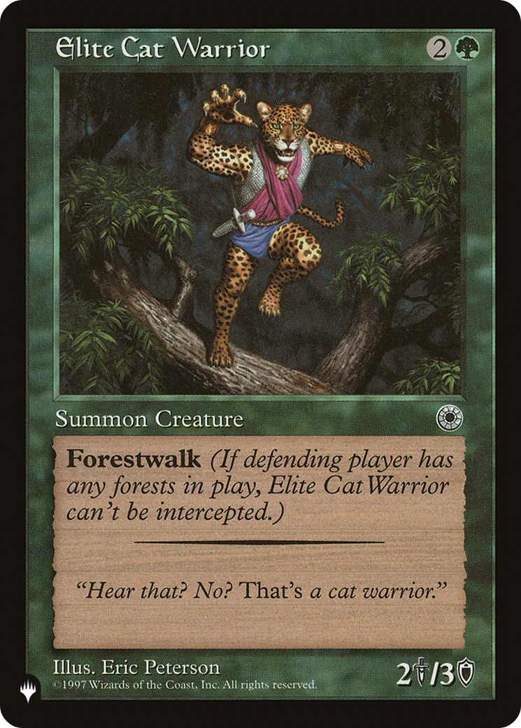 Elite Cat Warrior (Flavor Text) [The List Reprints] | Gam3 Escape