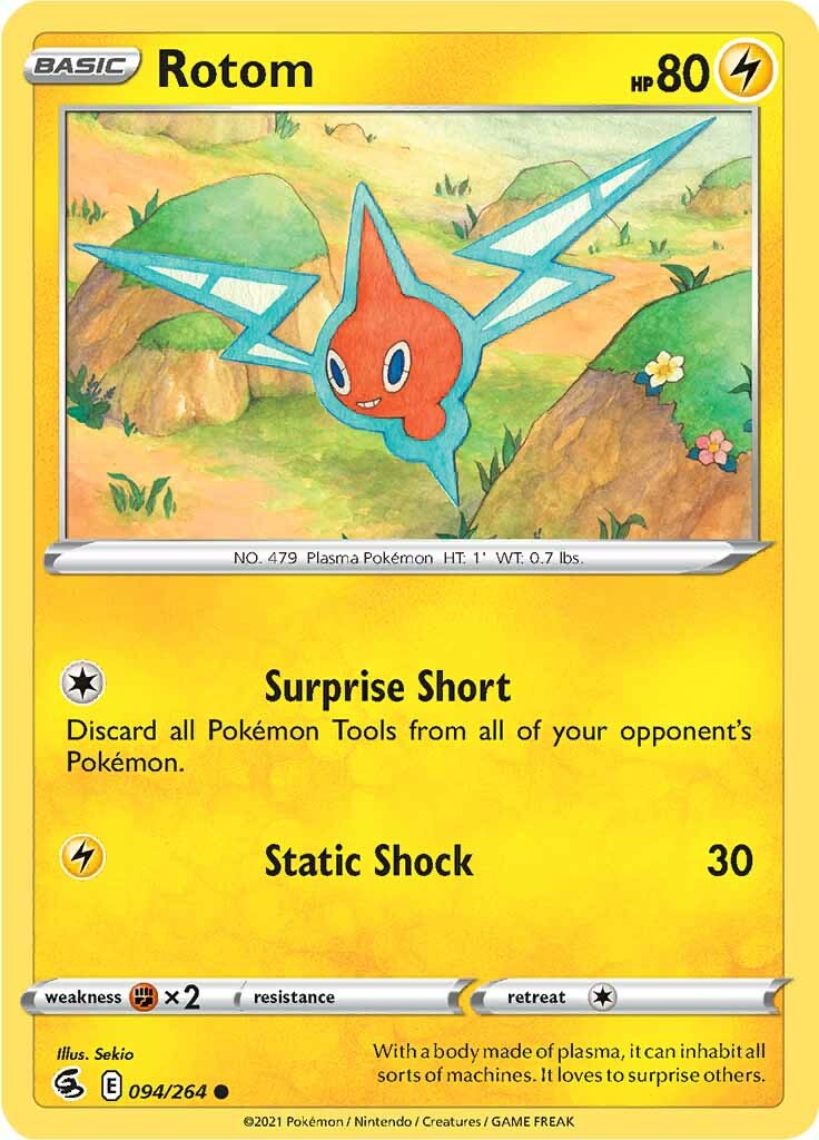 Rotom (094/264) [Sword & Shield: Fusion Strike] | Gam3 Escape