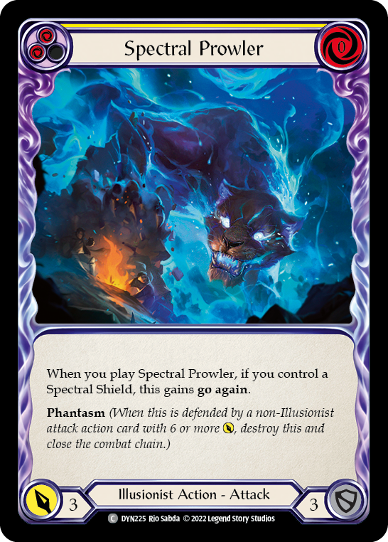 Spectral Prowler (Yellow) [DYN225] (Dynasty)  Rainbow Foil | Gam3 Escape