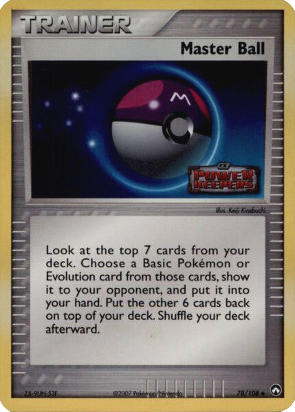 Master Ball (78/108) (Stamped) [EX: Power Keepers] | Gam3 Escape