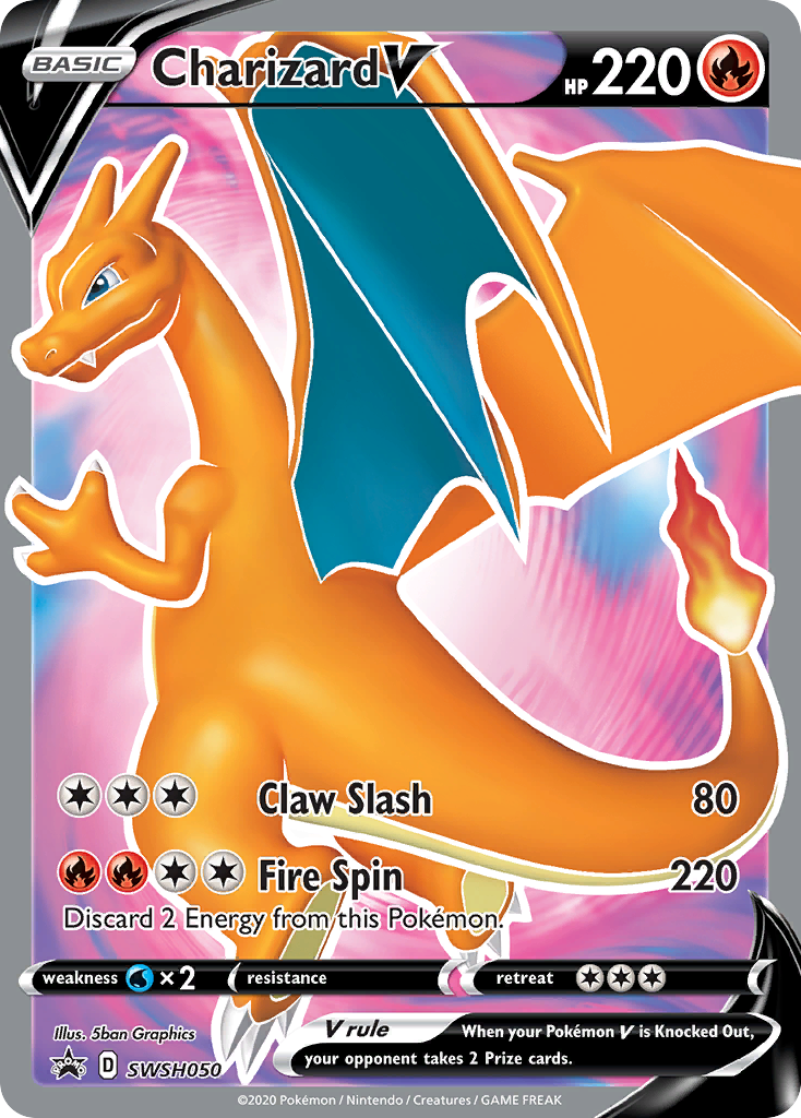 Charizard V (SWSH050) [Sword & Shield: Black Star Promos] | Gam3 Escape