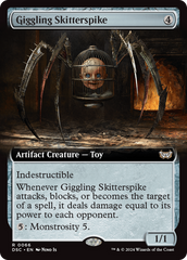 Giggling Skitterspike (Extended Art) [Duskmourn: House of Horror Commander] | Gam3 Escape