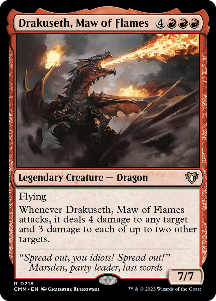 Drakuseth, Maw of Flames [Commander Masters] | Gam3 Escape