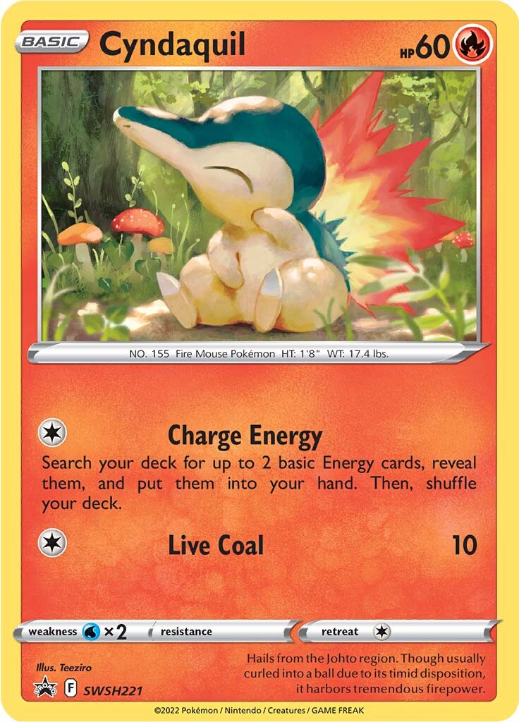 Cyndaquil (SWSH221) [Sword & Shield: Black Star Promos] | Gam3 Escape