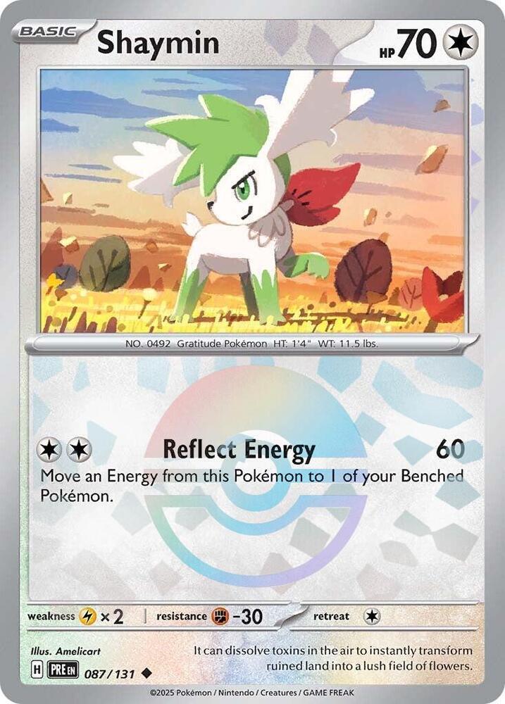 Shaymin (087/131) (Poke Ball Pattern) [Scarlet & Violet: Prismatic Evolutions] | Gam3 Escape