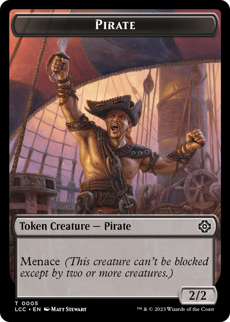 City's Blessing // Pirate (0005) Double-Sided Token [The Lost Caverns of Ixalan Commander Tokens] | Gam3 Escape