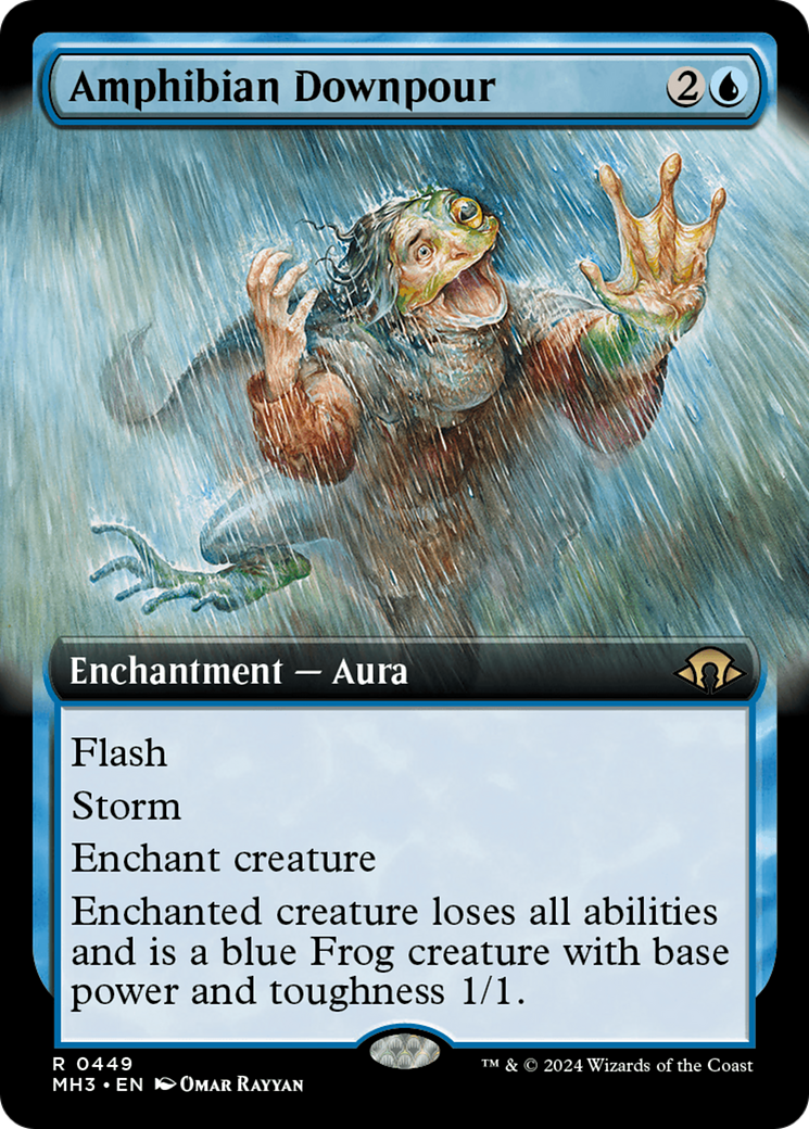 Amphibian Downpour (Extended Art) [Modern Horizons 3] | Gam3 Escape