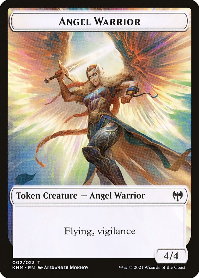 Human Warrior // Angel Warrior Double-Sided Token [Kaldheim Tokens] | Gam3 Escape