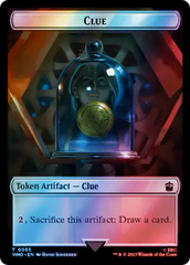 Copy // Clue (0055) Double-Sided Token (Surge Foil) [Doctor Who Tokens] | Gam3 Escape