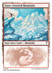 Snow-Covered Mountain (White Border) [Mystery Booster 2] | Gam3 Escape