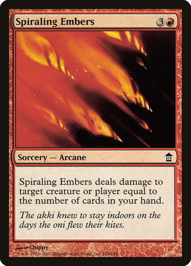 Spiraling Embers [Saviors of Kamigawa] | Gam3 Escape