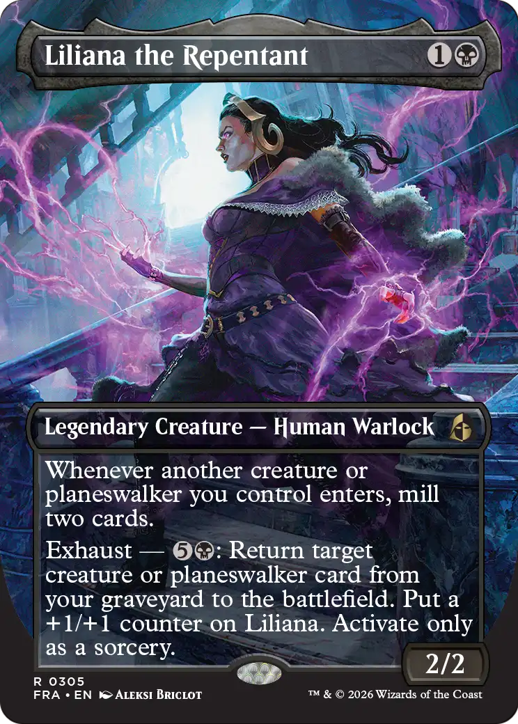 Liliana the Repentant (Borderless) [Reality Fracture] | Gam3 Escape