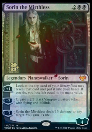 Sorin the Mirthless [Innistrad: Crimson Vow Prerelease Promos] | Gam3 Escape