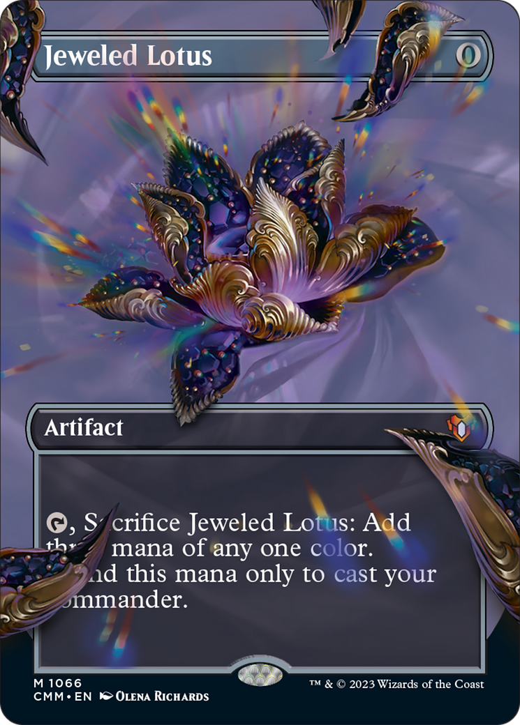 Jeweled Lotus (Borderless Textured Foil Frame Break) [Commander Masters] | Gam3 Escape