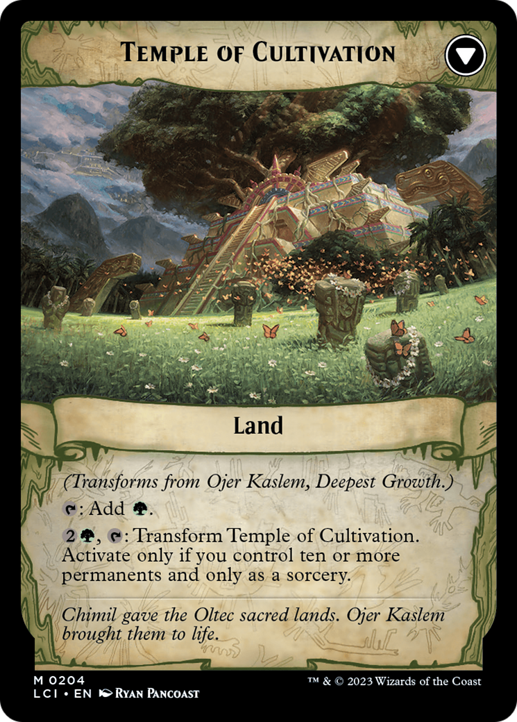 Ojer Kaslem, Deepest Growth // Temple of Cultivation [The Lost Caverns of Ixalan Prerelease Cards] | Gam3 Escape