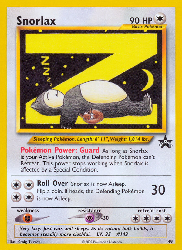 Snorlax (49) [Wizards of the Coast: Black Star Promos] | Gam3 Escape