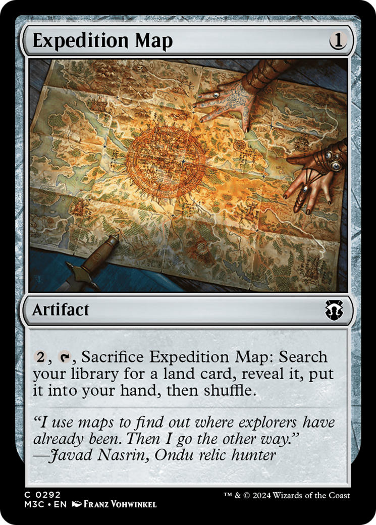 Expedition Map (Ripple Foil) [Modern Horizons 3 Commander] | Gam3 Escape