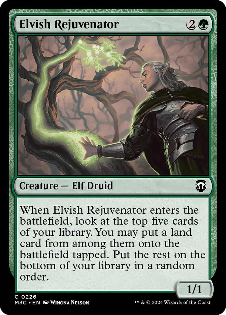 Elvish Rejuvenator (Ripple Foil) [Modern Horizons 3 Commander] | Gam3 Escape