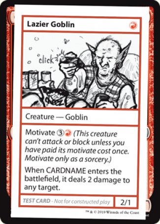 Lazier Goblin (2021 Edition) [Mystery Booster Playtest Cards] | Gam3 Escape