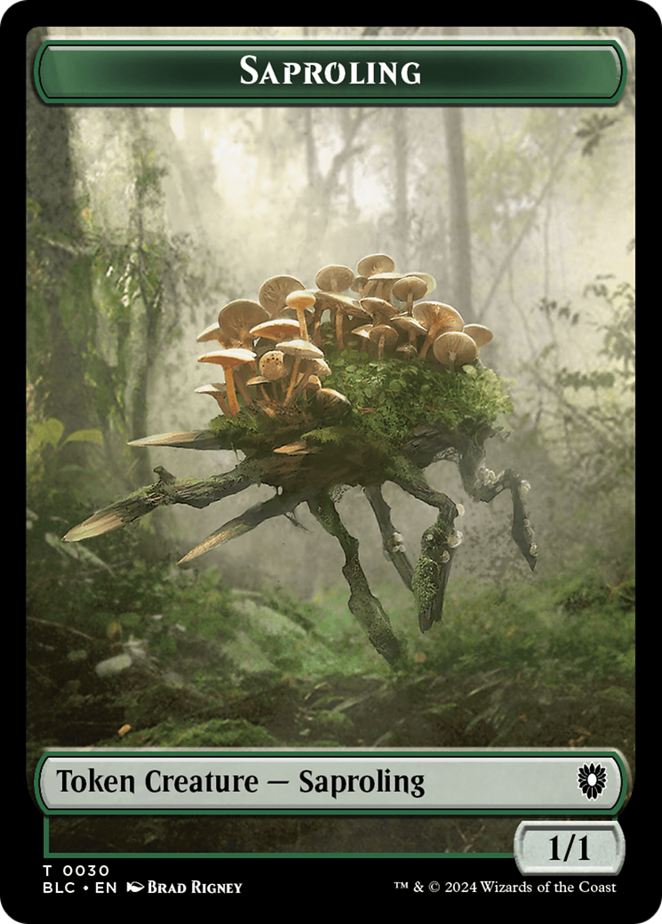 Hamster // Saproling Double-Sided Token [Bloomburrow Commander Tokens] | Gam3 Escape