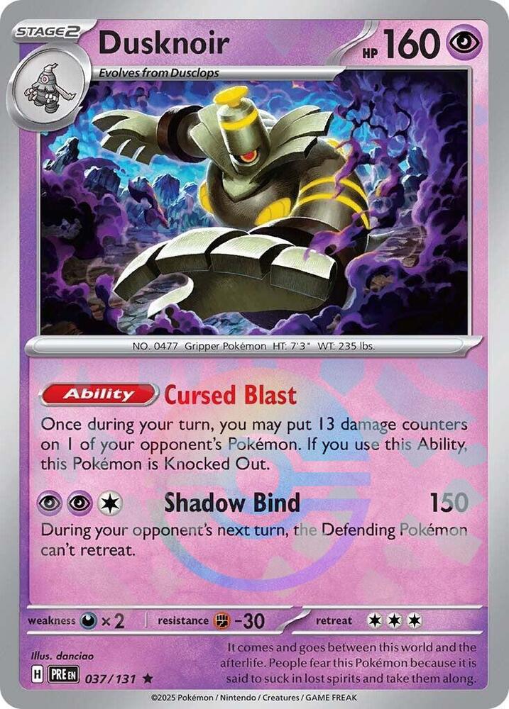 Dusknoir (037/131) (Poke Ball Pattern) [Scarlet & Violet: Prismatic Evolutions] | Gam3 Escape