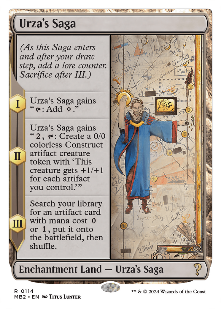 Urza's Saga (White Border) [Mystery Booster 2] | Gam3 Escape