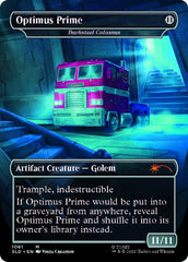 Darksteel Colossus - Optimus Prime (Borderless) [Secret Lair Drop Series] | Gam3 Escape