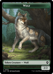 Goat // Wolf (032) Double-Sided Token [Bloomburrow Commander Tokens] | Gam3 Escape