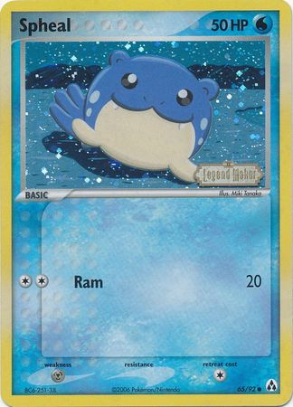 Spheal (65/92) (Stamped) [EX: Legend Maker] | Gam3 Escape