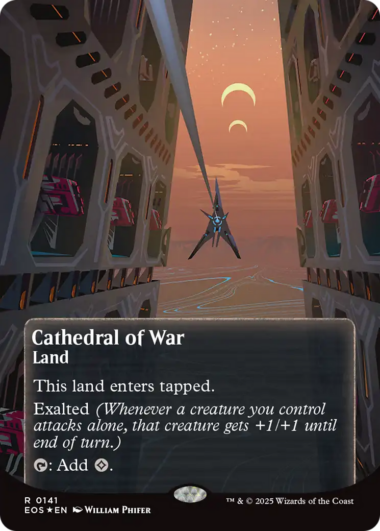 Cathedral of War (0141) (Borderless) (Galaxy Foil) [Edge of Eternities: Stellar Sights] | Gam3 Escape