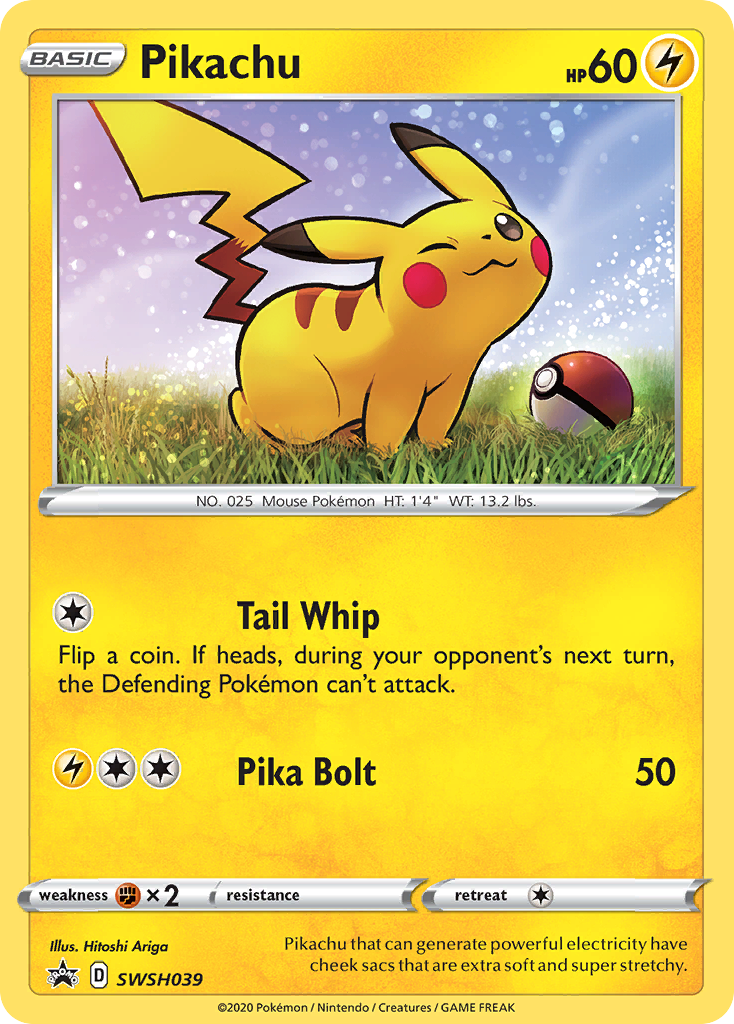 Pikachu (SWSH039) [Sword & Shield: Black Star Promos] | Gam3 Escape